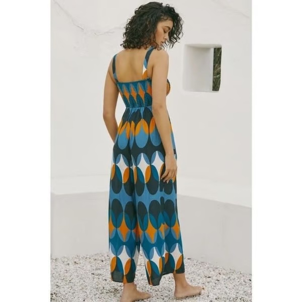 ANTHROPOLOGIE The Piper Bandeau Cutout Jumpsuit